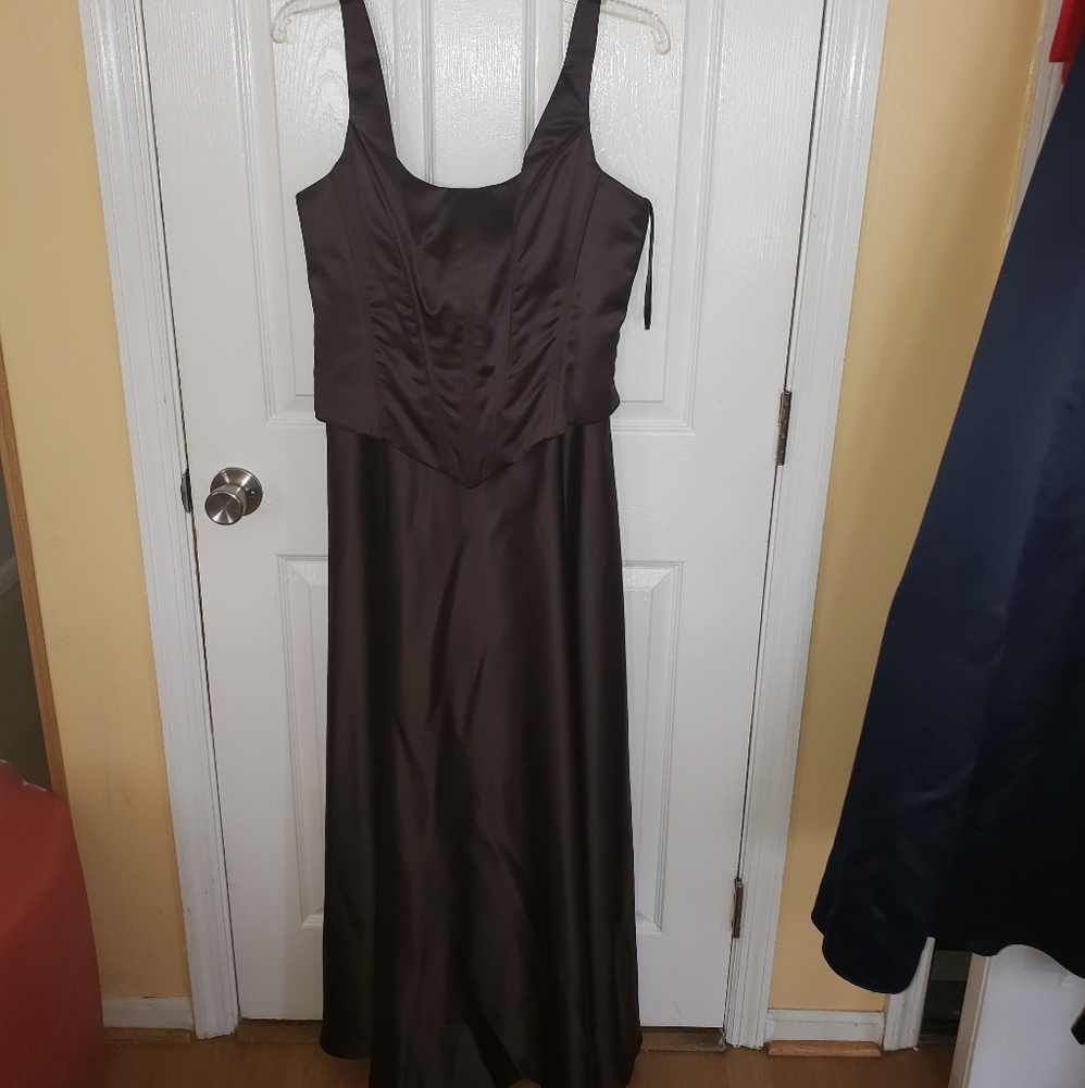 Chocolate brown prom dress